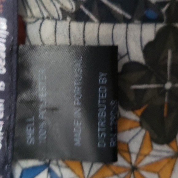 Desigual Dark Floral Abstract Print Sheer Button Front Tunic Blouse, Siz… - Picture 8 of 11